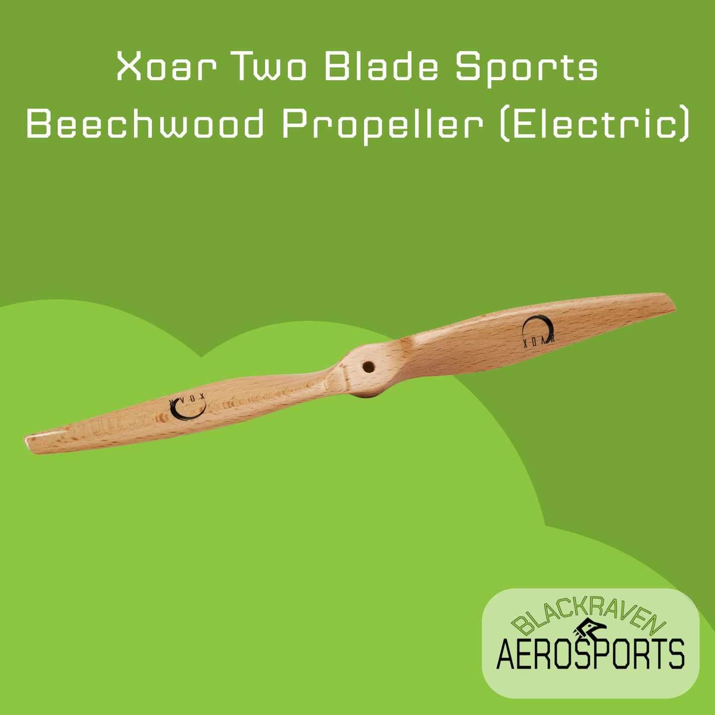 Xoar Two Blade Sports Beechwood Propeller (Electric)