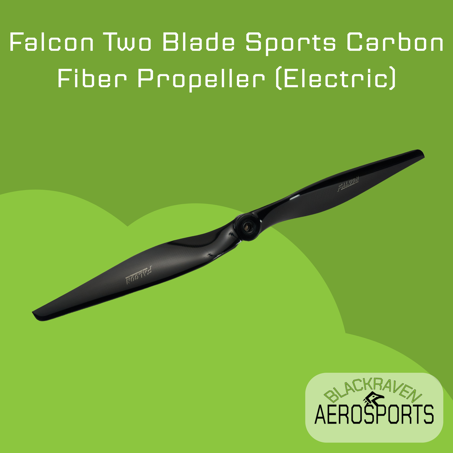 Falcon Two Blade Sports Carbon Fiber Propeller (Electric)