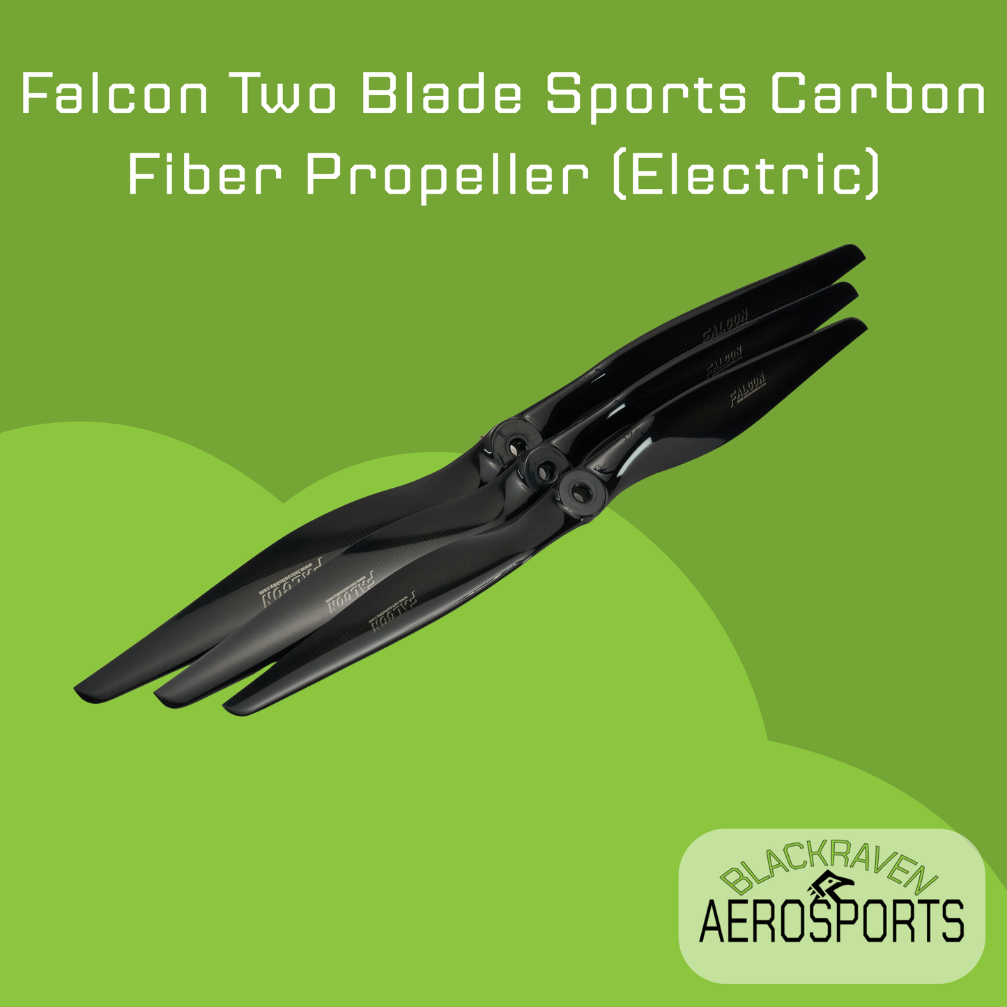 Falcon Two Blade Sports Carbon Fiber Propeller (Electric)