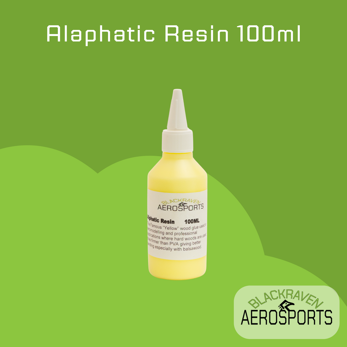 Black Raven Aerosports Aliphatic Resin For Balsa Ply And Most Other Porous Materials 100ml