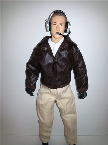 Civilian figure for RC planes, wearing a Jacket, ideal for scale model aircraft.