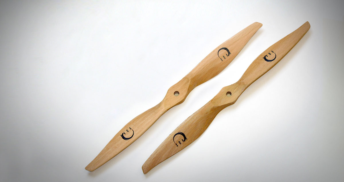 Xoar Two Blade Precision Multirotor Pair Beechwood Propeller CW & CCW (Electric)