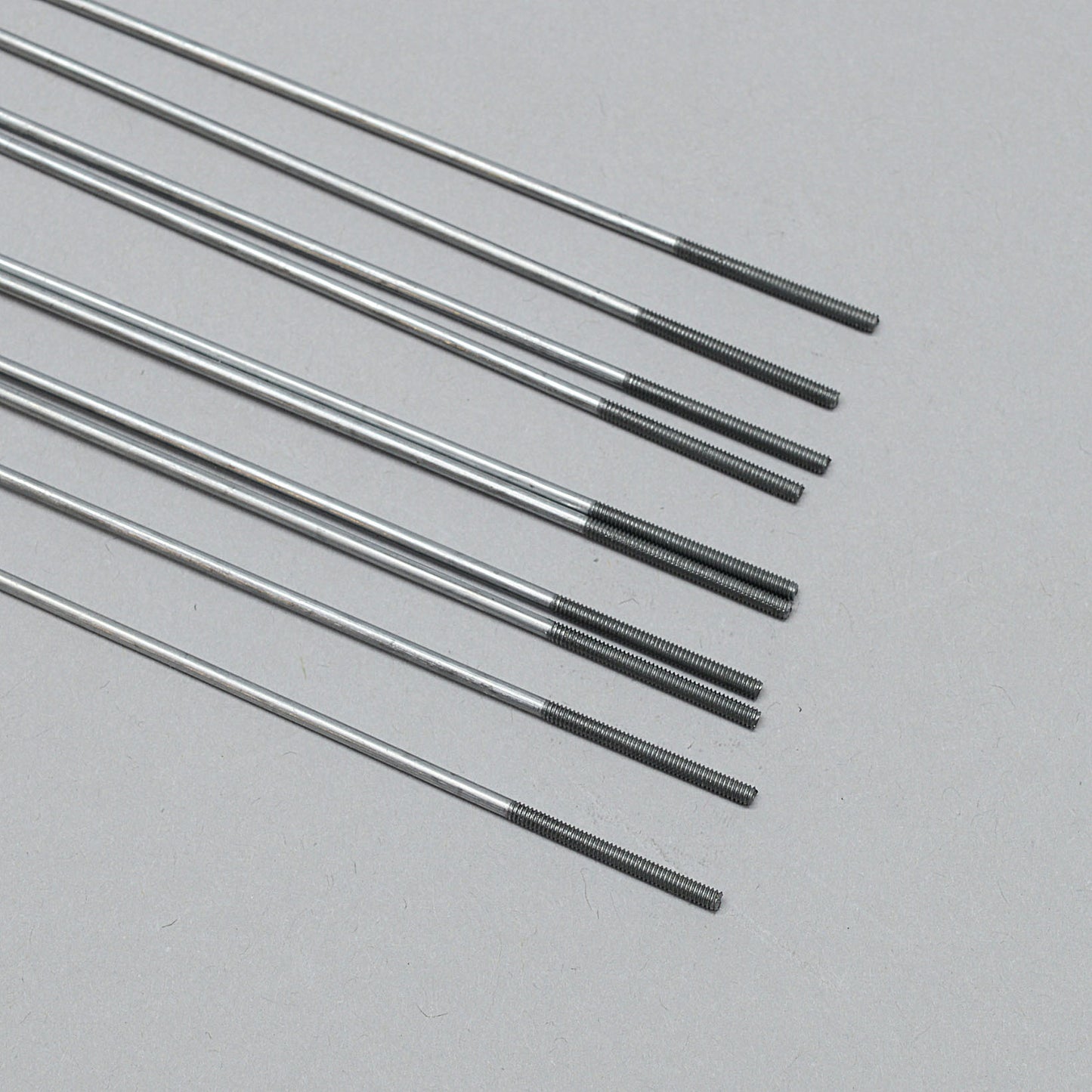 M2 x 228mm (9″) Metal Threaded Rod: M2 x 228mm (9″) metal threaded rod, offering a durable and adjustable option for RC aircraft linkages.