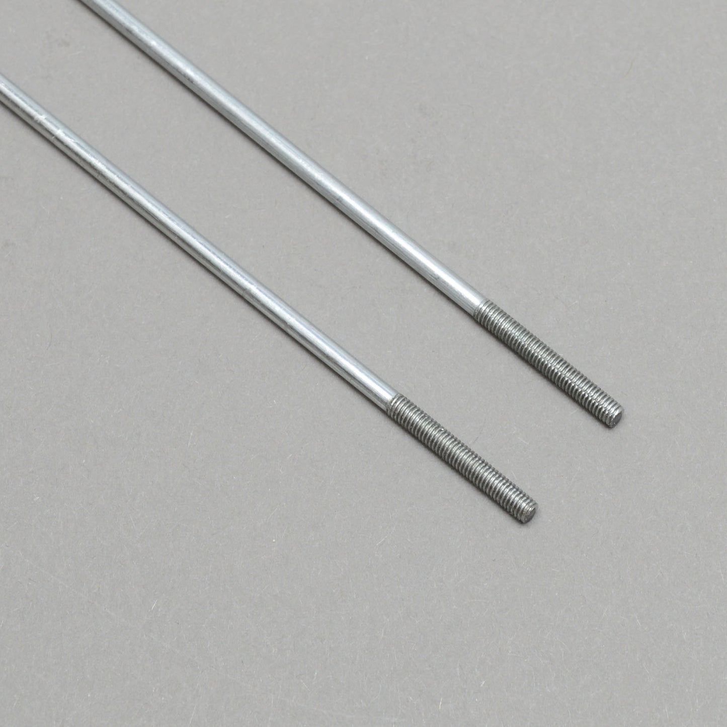 M3 x 80mm (3″) Threaded Pushrods 2 per Pkt: M3 x 80mm (3″) threaded pushrods, 2 per pack, used for precise control linkages in RC aircraft.