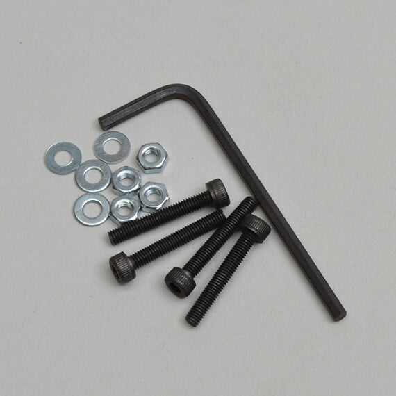Socket headed bolt & nut & allen key