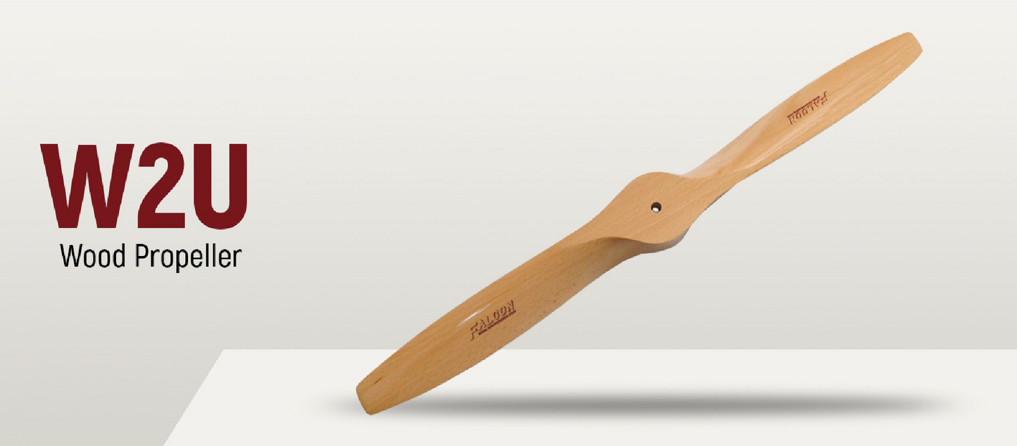Falcon W2U Pusher 2 blade Propeller Beechwood (Petrol)