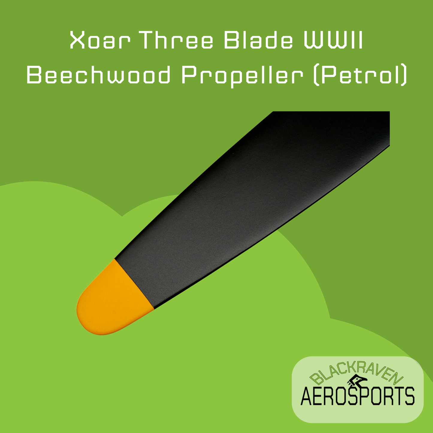 Xoar Three Blade WWII Beechwood Propeller (Petrol)