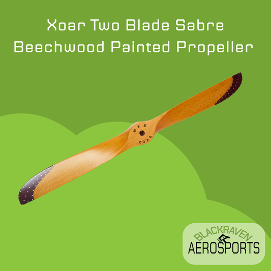 Xoar Two Blade Sabre Beechwood Painted Propeller (Petrol)