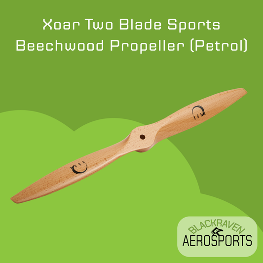 Xoar Two Blade Sports Beechwood Propeller (Petrol)