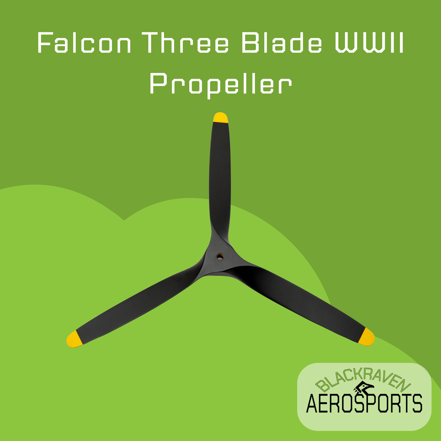 Falcon Three Blade WWII Propeller (Petrol)