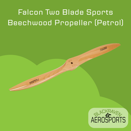 Falcon Two Blade Sports Beechwood Propeller (Petrol) (32'-44')