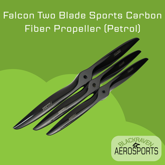 Falcon Two Blade Sports Carbon Fiber Propeller (Petrol)  (30'-42')