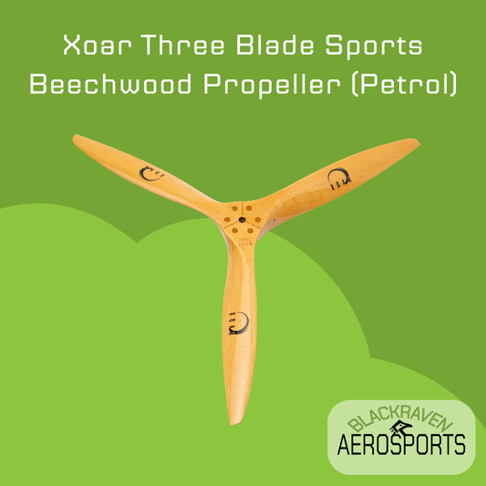 Xoar Three Blade Sports Beechwood Propeller (Petrol)