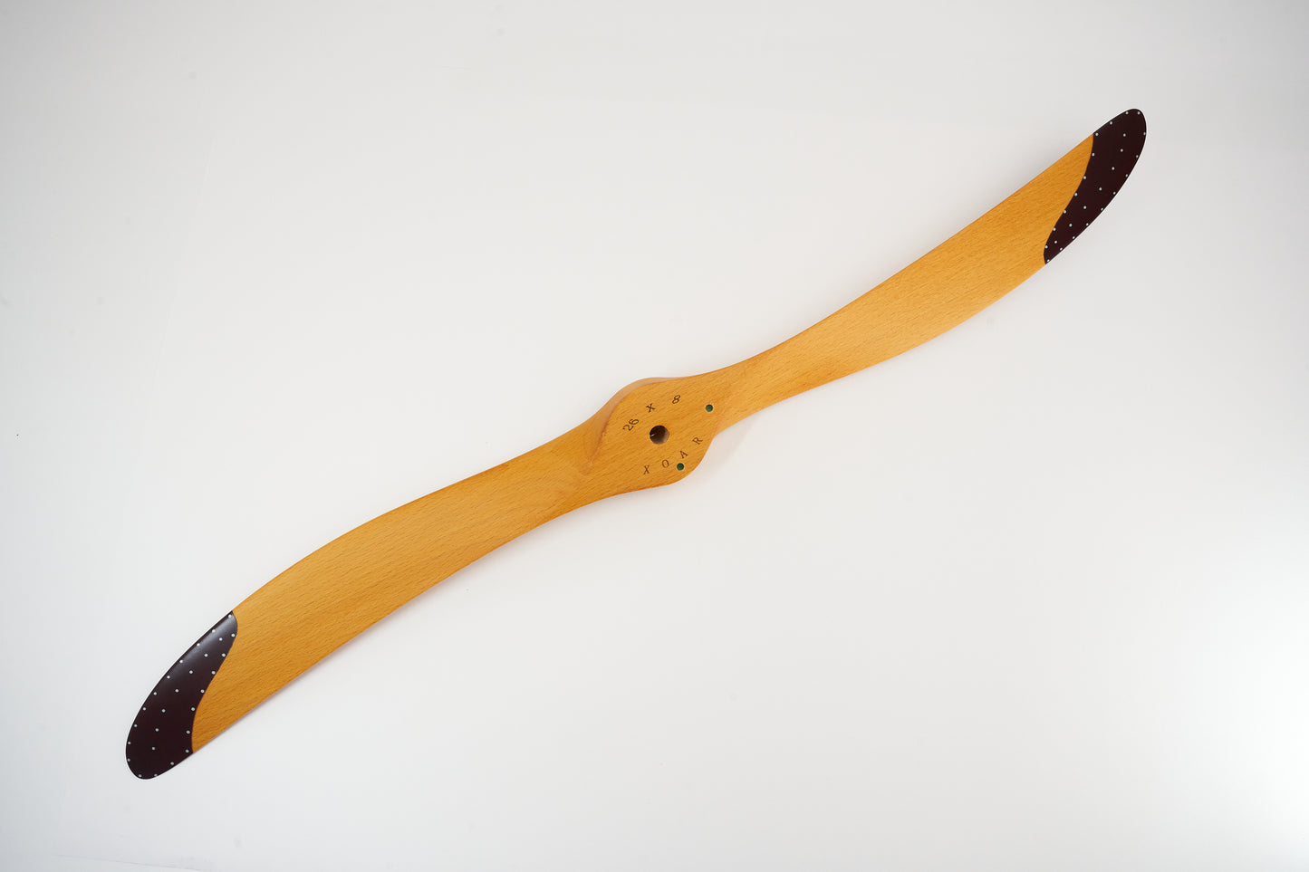 Xoar Two Blade Scimitar Beechwood Painted Propeller (Petrol)