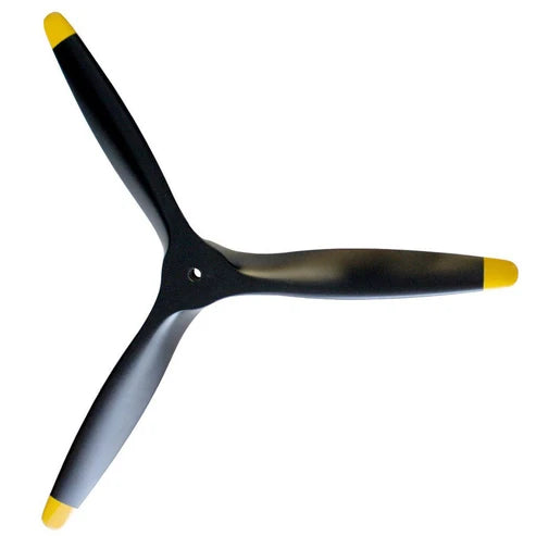 Xoar Three Blade WWII Beechwood Painted Pusher Propeller (Petrol)