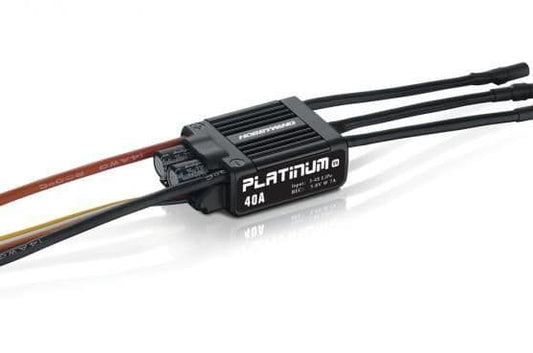 Hobbywing Platinum Pro 40A V4: Hobbywing Platinum Pro 40A V4 ESC, delivering smooth and efficient power regulation for smaller RC aircraft models.