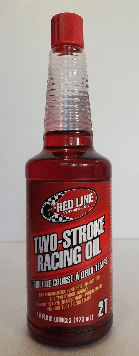 Red Line 2T Racing Oil 16fl.oz/473ml: Red Line 2T Racing Oil, 16 fl.oz/473ml, for 2-stroke RC engines, offering superior lubrication for high-performance models.