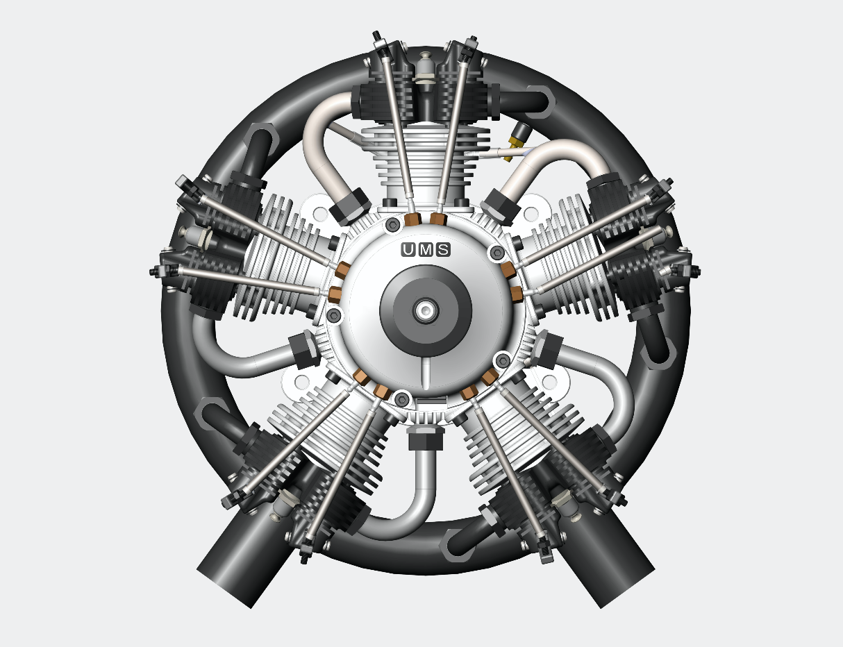 UMS 125cc Gas 5 Cylinder Engine with Pump