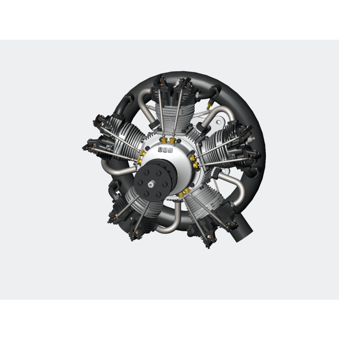 UMS 210cc Gas 5 Cylinder Engine with Pump – Black Raven Aerosports